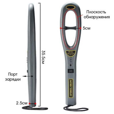 Ручной металлодетектор ЭлектроКонтроль ЭК-10 